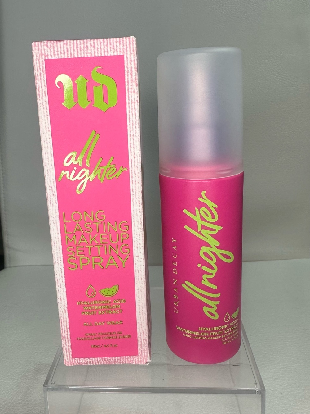 Urban Decay All Nighter Setting Spray in Bright Pink